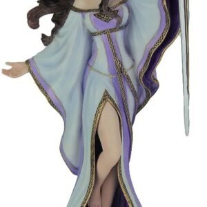 Magicun  Collection~Resin Statues James Ryman Lady of The Lake Arthurian Legend Statue 5.5 X 10 X 4 Inches Violet