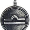 Soloman Pentant~Pewter Libra"The Scales" Zodiac Sign Astrology Pendant