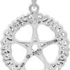 Sterling Silver Rose Pentacle Pentagram Pendant