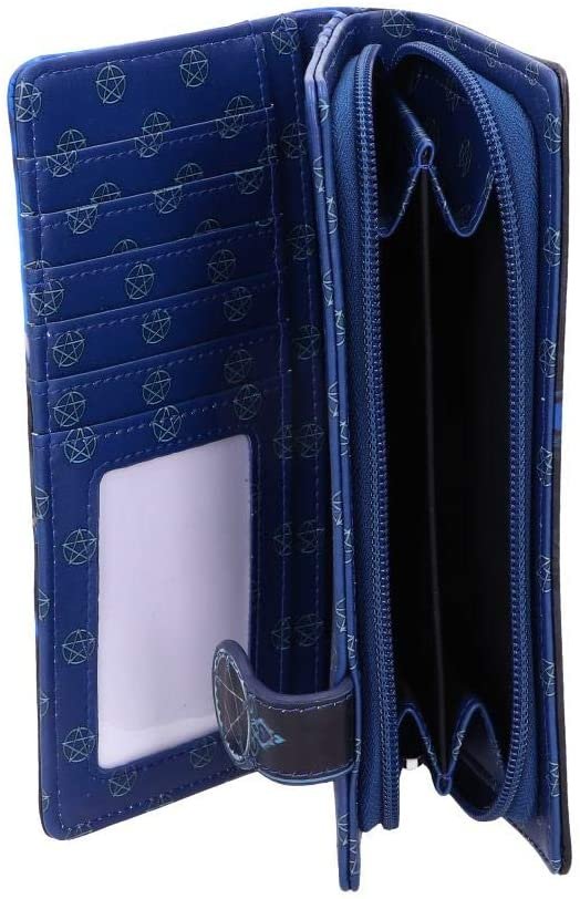 Artist Collections~ Anne Stokes Raven Queen Purse 18.5cm, PU, Blue