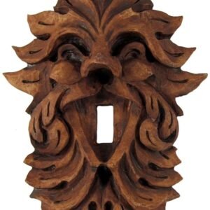 Magicun Altar~Laughing Leafman Switchplate Wood Finish