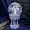 Artist Collections~ Love Remains Snowglobe Anne Stokes 18.5cm, Resin, Glass, Water, Ivory