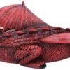 Fantasy Collection~ Little Dream Red Dragon and Hatchling Sleeping Figurine, Polyresin, One Size