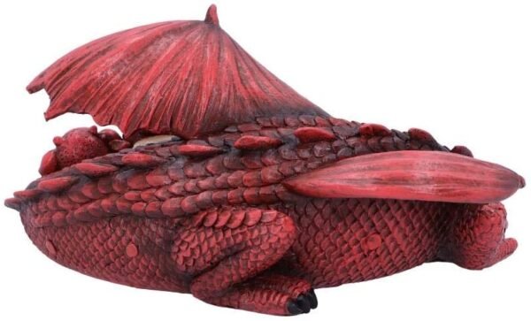Fantasy Collection~ Little Dream Red Dragon and Hatchling Sleeping Figurine, Polyresin, One Size