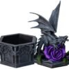 Artist Collections~ Dragon Beauty Anne Stokes Box 25cm Black, Resin