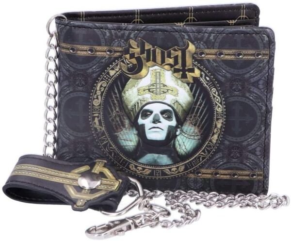 Band Merchandise~ Ghost Wallet-Gold, Black, 11cm