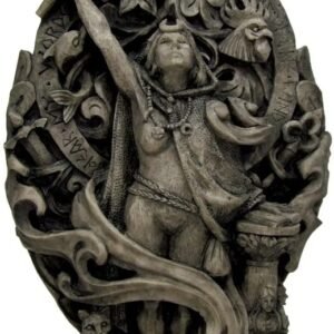 Magicun Altar~Dryad Design Aradia Statue Goddess of Witchcraft Statue in Stone Finish
