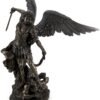 Magic  Collection~Saint Michael Slays Lucifer Bronzed Sculptured Statue 31 in.