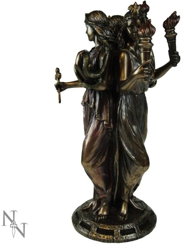 Magicun N.Giftware~Hecate Goddess of Magic 21cm Figurine, us:one Size, Bronze