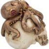 Steampunk Collection~Octo Craniotomy Skull Figurine 15.5cm Ivory, Resin