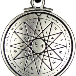 Soloman Pentant~Pewter Key of Solomon Talisman of Wisdom Pentacle Pendant