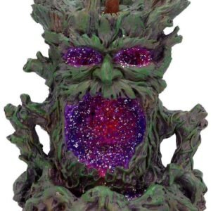 Light Collection~Crystal Ent Backflow Incense Burner 15.5cm, Polyresin, Brown, One Size