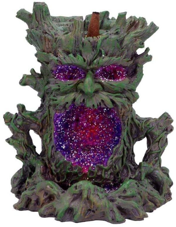 Light Collection~Crystal Ent Backflow Incense Burner 15.5cm, Polyresin, Brown, One Size