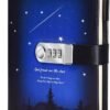 Witchcraft~Starry Diary with Lock, A5 PU Leather Journal with Combination Lock Digital Password Notebook Combination Locking Journal Diary (Starry 6)