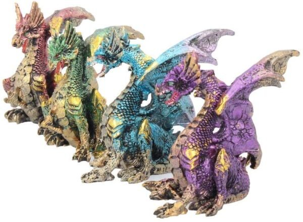 Fantasy Collection~ U2007F6 Precious Wings 9.3cm Set of 4, Figurine, Multi-Colour