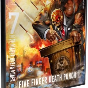 Magicun N.Giftware~Five Finger Death Punch 5FDP Justice for None Crystal Clear Picture 32cm, Black, One Size