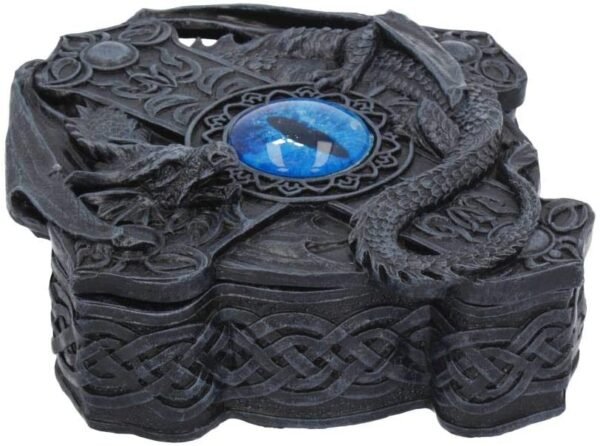 Fantasy Collection~ Ice Dragon Cross Box 16.5cm, Black