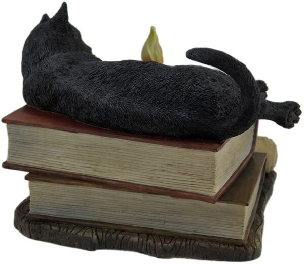Magic  Collection~The Witching Hour Black Cat Sculpture