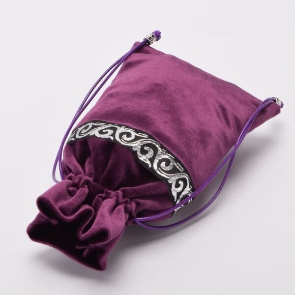 Altar Tarot Table Cloth Divination Wicca Velvet Cloth with Tarot Pouch Purple