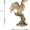 Magic  Collection~Owl Spreading Wings on Perch Statue