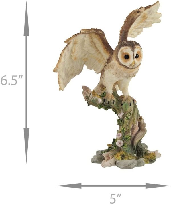 Magic  Collection~Owl Spreading Wings on Perch Statue