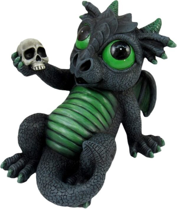 Magicun  Collection~World of Wonders Grave Yard Series Dreamland Dragons | Collectible Dragon Figurine with Birth Certificate | Fantasy Home Decor Accent | 6inch Dragon Statue - Carnelian