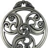 Soloman Pentant~Pewter Celtic Knot Triscele Triskelion Pewter Pendant Necklace