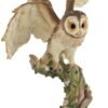 Magic  Collection~Owl Spreading Wings on Perch Statue