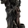 Magicun  Collection~Resin Statues Danu Irish Triple Goddess of The Tuatha De Danann Bronze Finish Statue 6 X 10.5 X 5 Inches Bronze