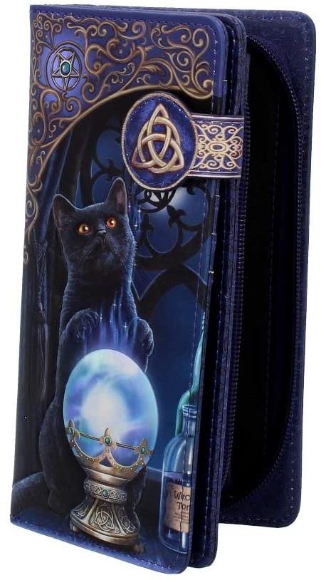 Artist Collections~ B4005K8 Witches Apprentice Lisa Parker Embossed Purse 19cm Purple, PU