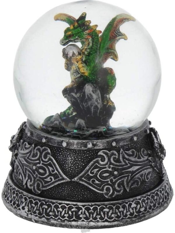 Fantasy Collection~ Enchanted Emerald Snowglobe 13cm Green