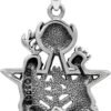 Sterling Silver Great Rite Pentacle Pentagram Pendant