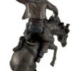 Magic  Collection~Bronzed Rodeo Cowboy and Bucking Bronco Statue 13 Inches Tall