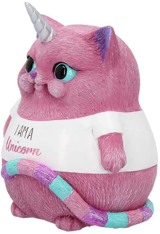 Animal Collection~ B4091M8 Unicorn Figurine 8.5cm Red, Resin, One Size