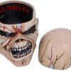 Band Merchandise~ B5108R0 Iron Maiden Eddie The Trooper Head Trinket Box, Polyresin, Beige, One Size