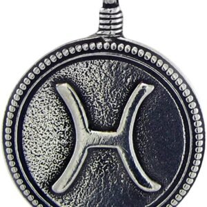 Soloman Pentant~Pewter Pisces"The Fishes" Zodiac Sign Astrology Pendant