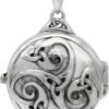 Sterling Silver Celtic Swirl with Hidden Pentacle Pentagram Locket