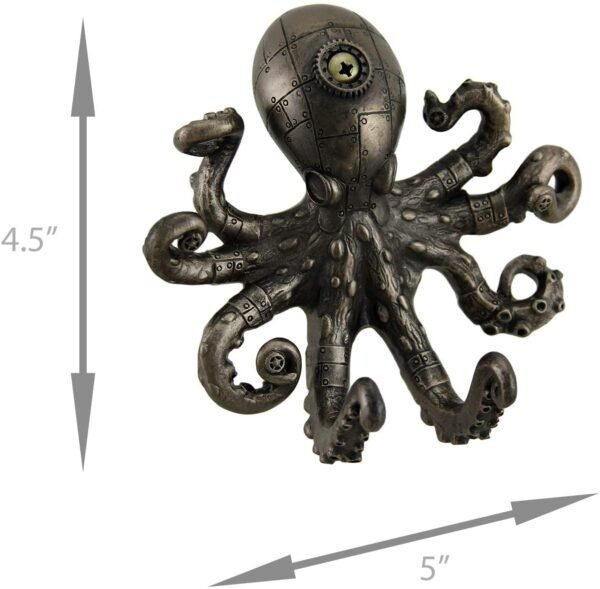 Magic  Collection~Antique Bronze Finish Steampunk Octopus Wall Hook