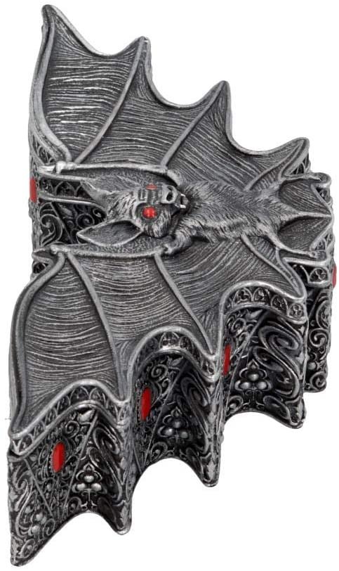 Dark Collection~B4703P9 Carpe Noctem Box 17cm, Silver, One Size