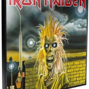 Band Merchandise~ Iron Maiden Crystal Clear Picture 32cm, MDF and Resin, Black