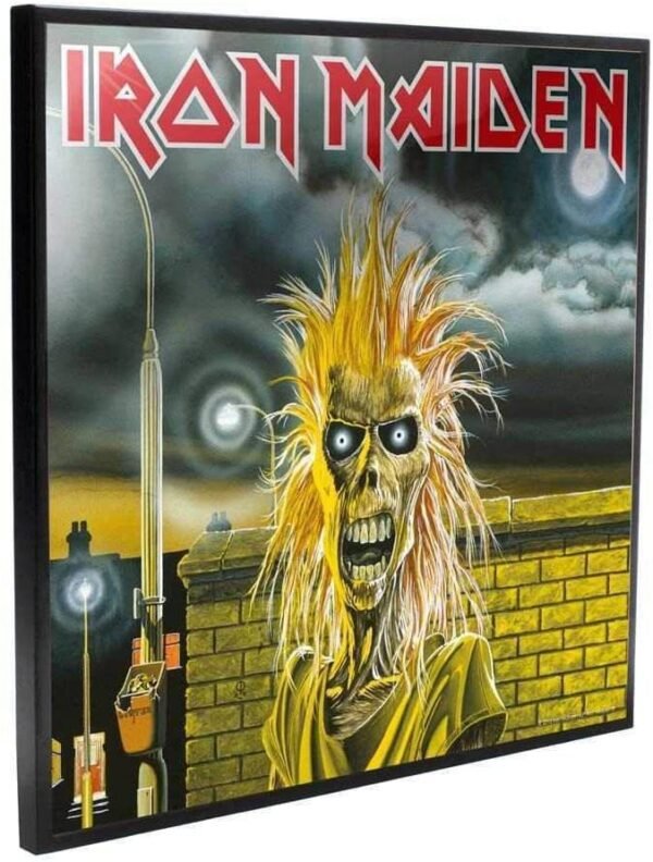 Band Merchandise~ Iron Maiden Crystal Clear Picture 32cm, MDF and Resin, Black