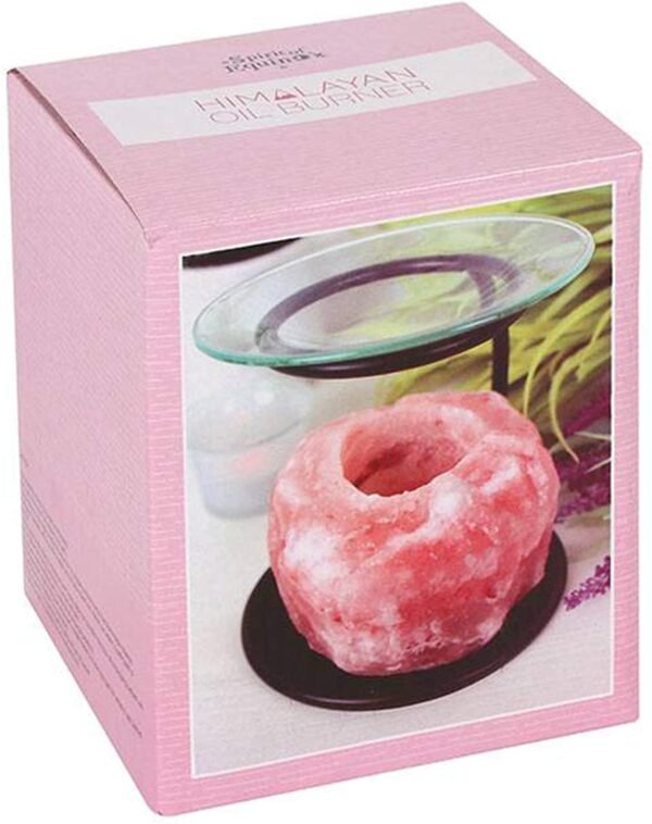 something different Natural Himalayan Salt lamp oil burner Boxed