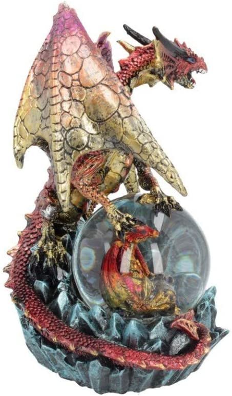 Fantasy Collection~ Ruby Oracle 18.5cm Snowglobe, Red
