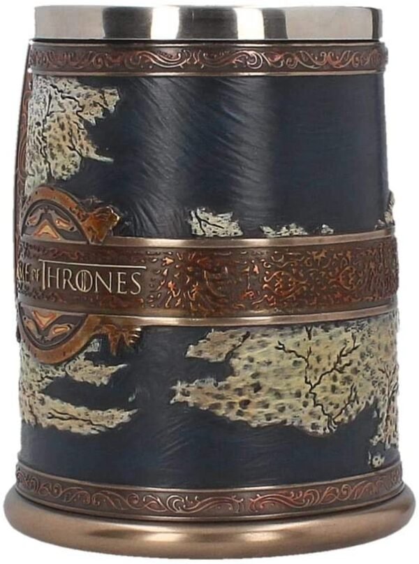 Magicun N.Giftware~The Seven Kingdoms Tankard Game of Thrones Mug 23cm Blue