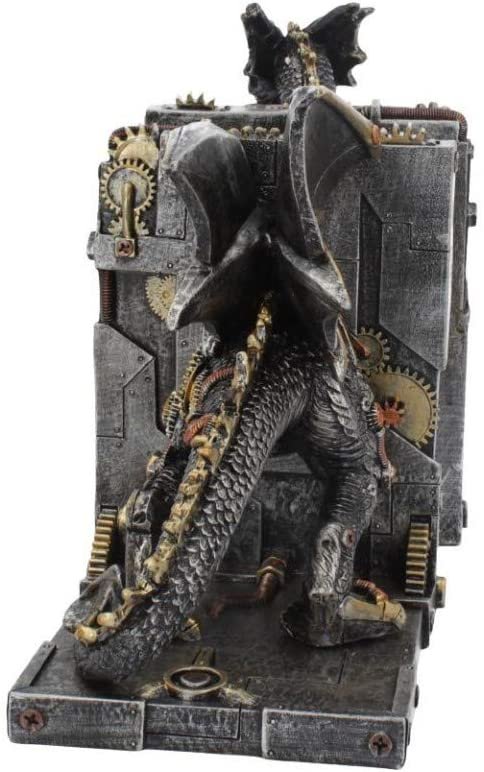 Steampunk Collection~Dracus Machina Bookends 27cm, Bronze