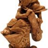 Magicun Altar~Dryad Design Russian Folklore Baba Yaga Statue Wood Finish