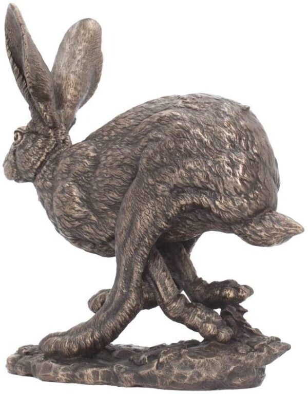 Animal Collection~ Flight Hare Figurine 21.5cm Bronze, Resin, One Size