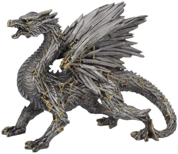 Steampunk Collection~Swordwing 29.5cm Figurine, Silver, One Size