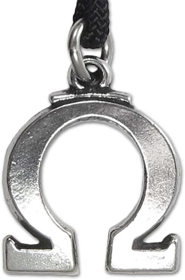 Soloman Pentant~Pewter Greek Symbol Omega Pendant Necklace