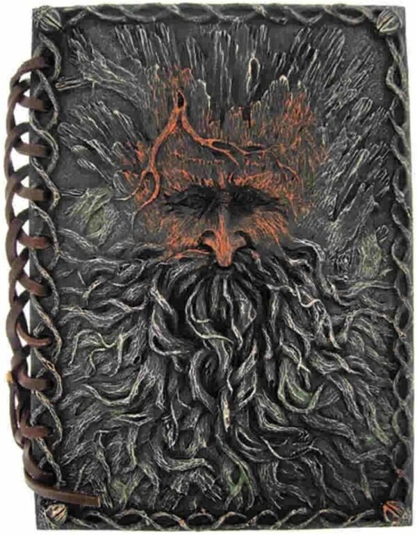 Light Collection~NEM5149 Tree Beard Journal 19cm Brown, Resin and Paper